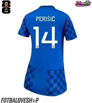Chorvatsko Ivan Perisic #14 Dámské Venkovní Dres MS 2026 Krátký Rukáv